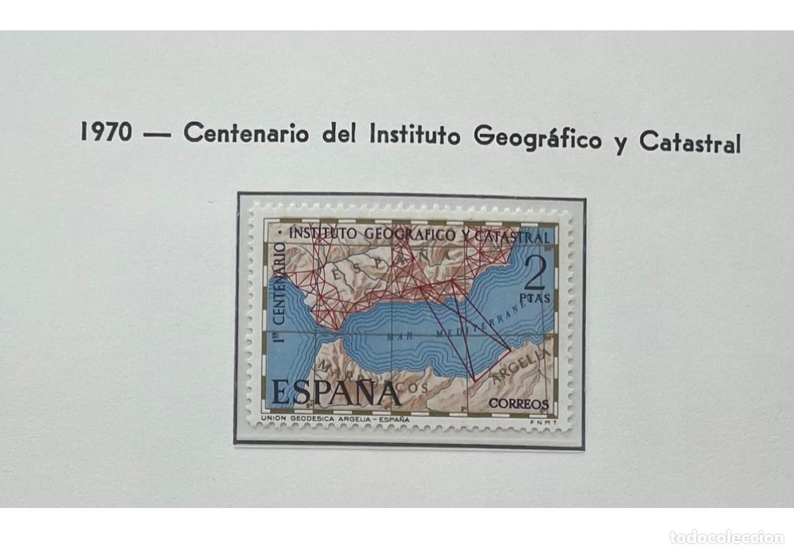 Sellos: Sello 1970 Centenario del Instituto Geogr&aacute;fico y Catastral - Foto 1