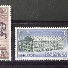 Selos: ESPAÑA, 1962. EDIFIL 1444/47. EL CID. SERIE COMPLETA. NUEVOS. SIN FIJASELLOS.. Lote 368692746