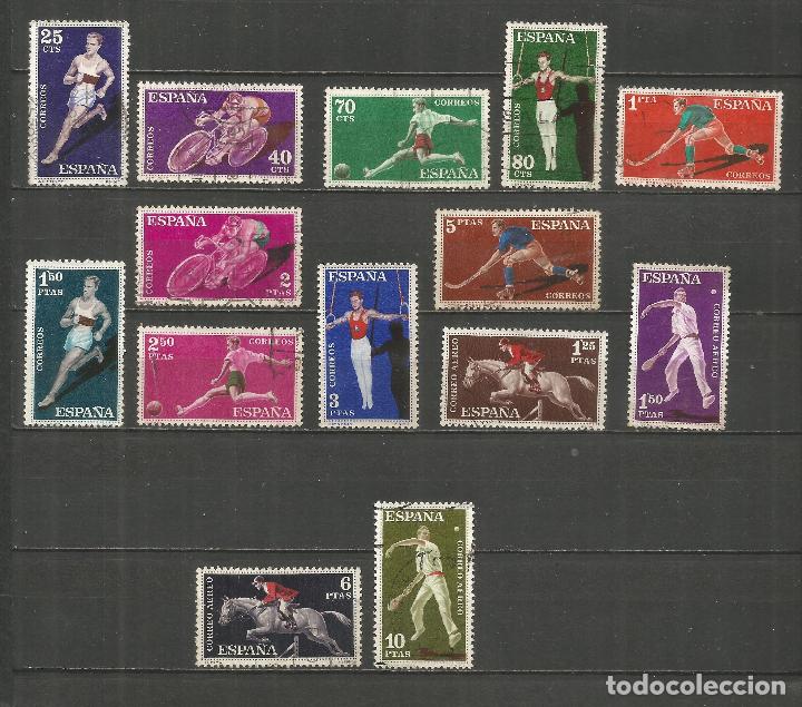 Sellos: ESPA&Ntilde;A EDIFIL NUM. 1306/1319 SERIE COMPLETA USADA - Foto 1