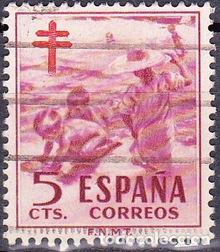 Sellos: 1951 - PRO TUBERCULOSOS - NI&Ntilde;OS EN LA PLAYA ( SOROLLA ) - EDIFIL 1103