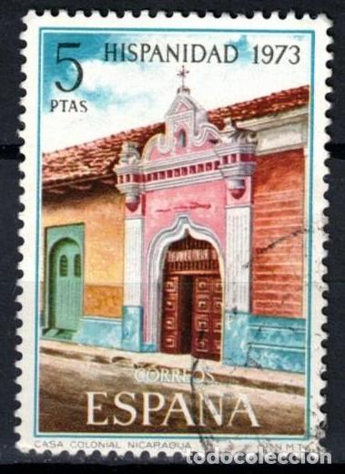 Sellos: ESPA&Ntilde;A 1973 - EDIFIL 2156 - HISPANIDAD - Foto 1