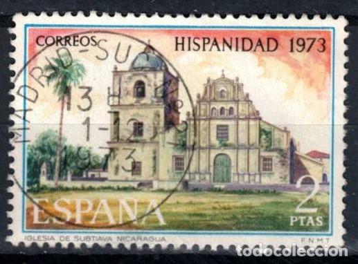 Sellos: ESPA&Ntilde;A 1973 - EDIFIL 2155 - HISPANIDAD - Foto 1