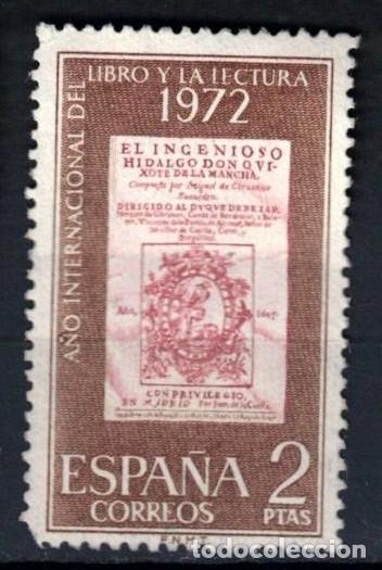 Sellos: ESPA&Ntilde;A 1972 - EDIFIL 2076 - A&Ntilde;O INTERN. DEL LIBRO Y LA LECTURA - Foto 1