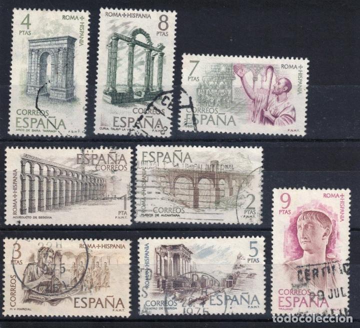Sellos: ESPA&Ntilde;A 1974 - EDIFIL 2184 / 2191 - ROMA-HISPANIA - Foto 1