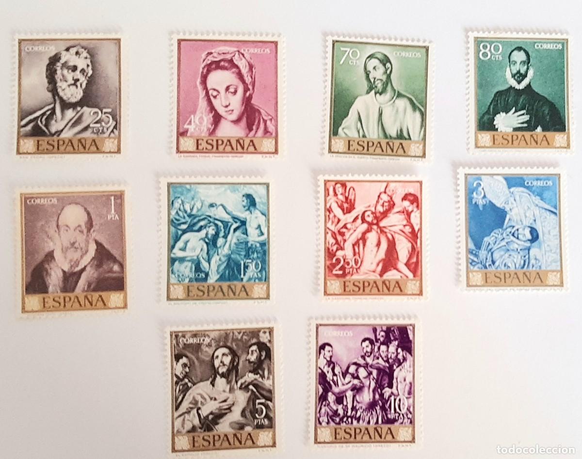 Sellos: Edifil 1330/39 a&ntilde;o 1961 El Greco - Foto 1