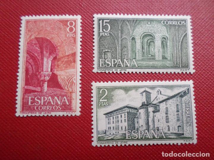 Sellos: +1974, monasterio de leyre, edifil 2229/31 - Foto 1