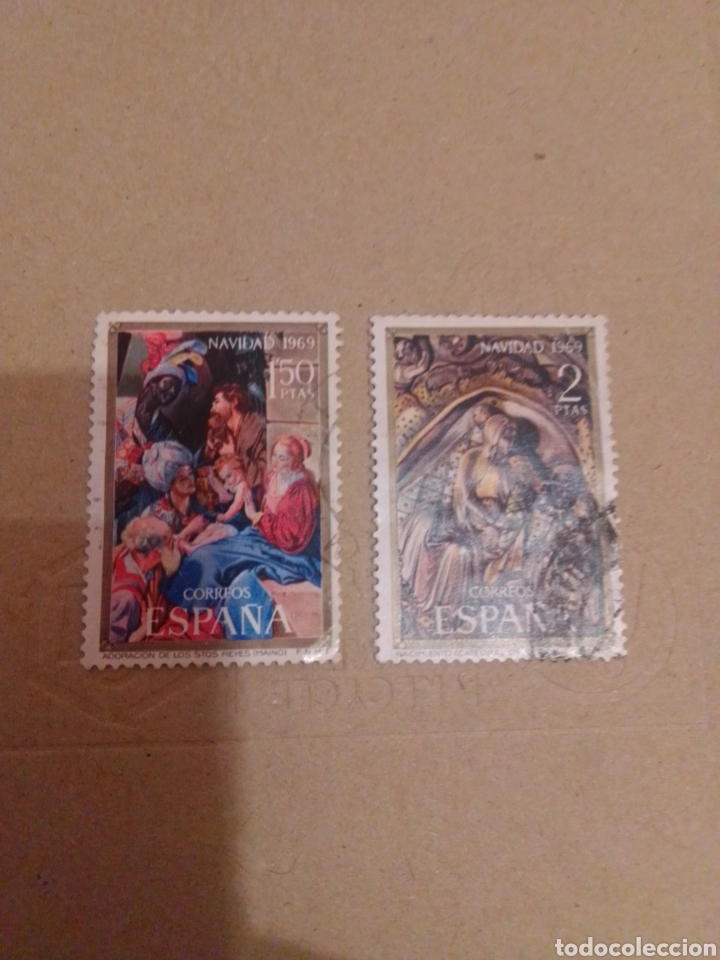 Sellos: Espa&ntilde;a 1969 1944-45 Navidad - Foto 1