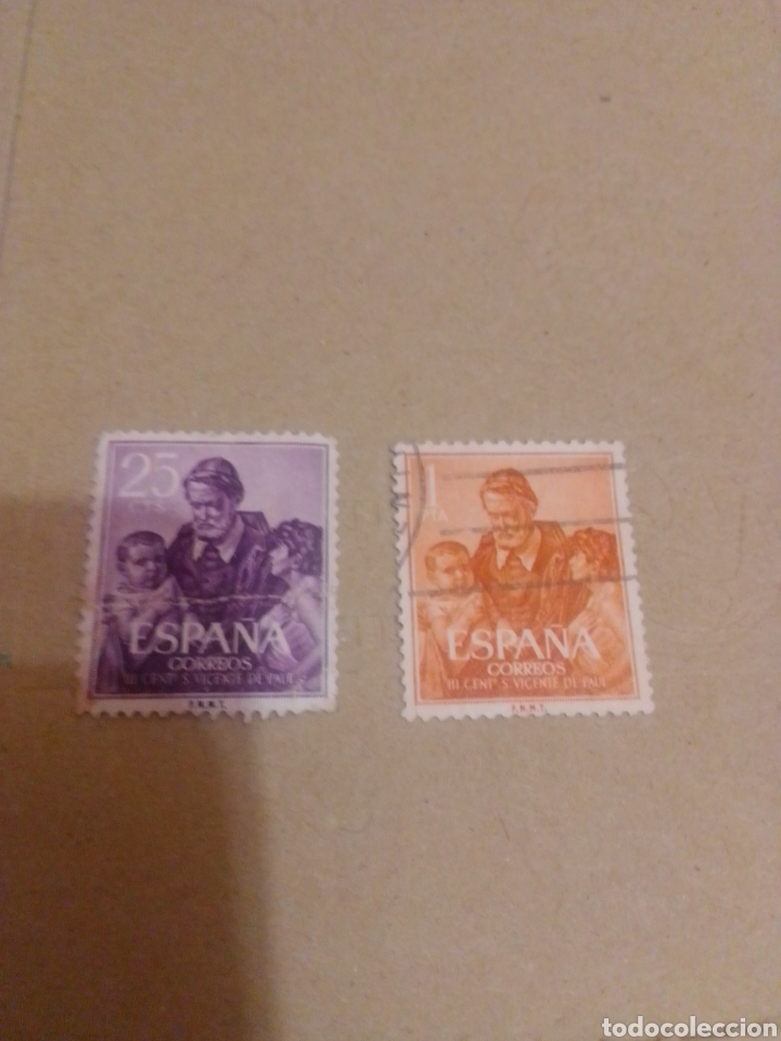 Timbres: San Vicente de Paul 1960 1296 1297