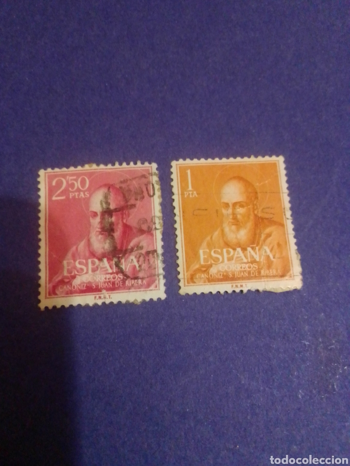 Sellos: Espa&ntilde;a 1960 1292 1293 - Foto 1