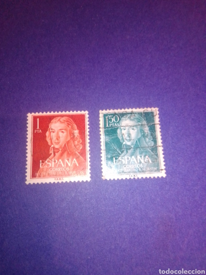 Sellos: Espa&ntilde;a 1961 1328 1329 - Foto 1