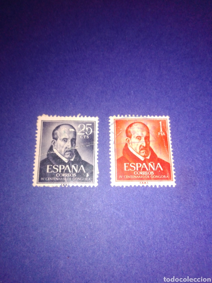 Sellos: Espa&ntilde;a 1961 1369 1370 - Foto 1