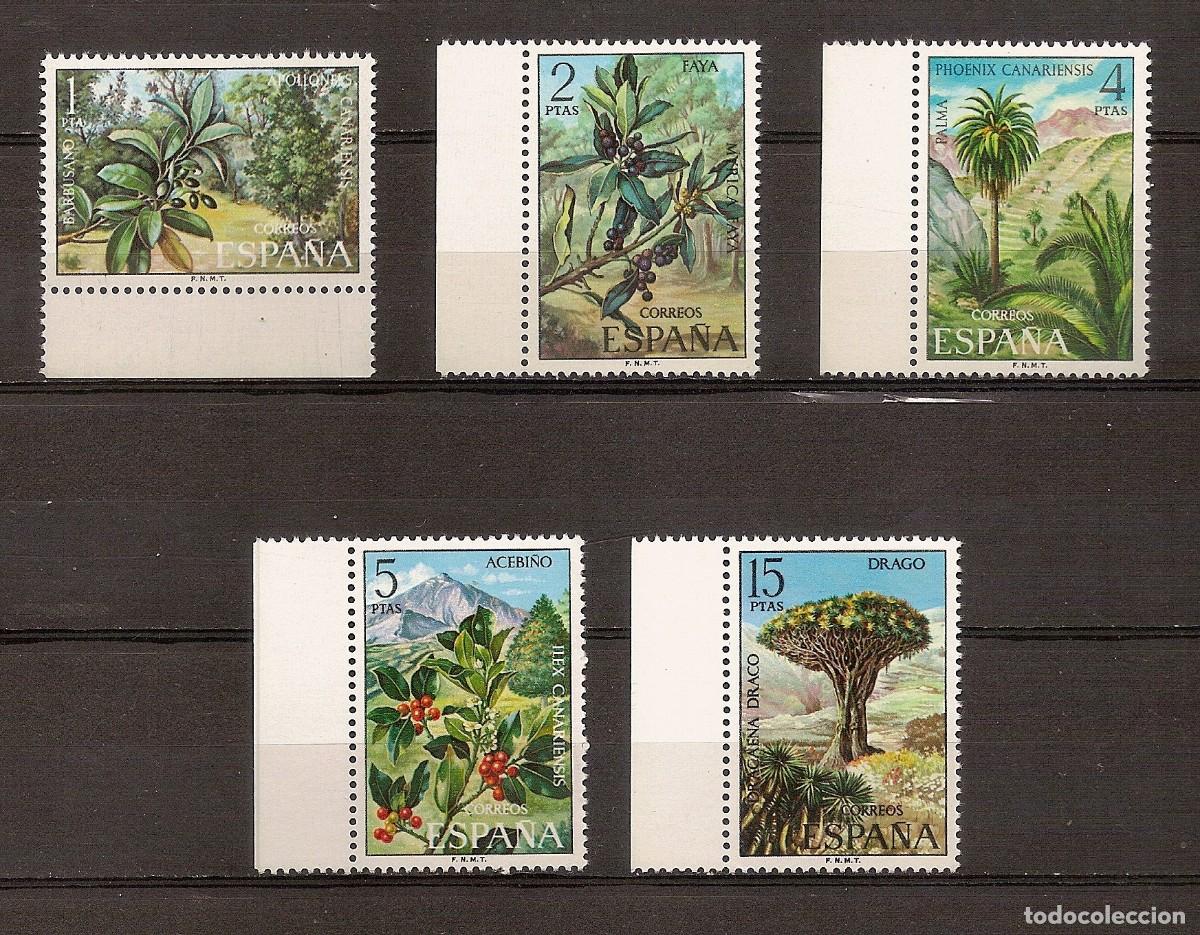 Sellos: ESPA&Ntilde;A 1973 - FLORA - EDIFIL 2120/24 ** - Foto 1