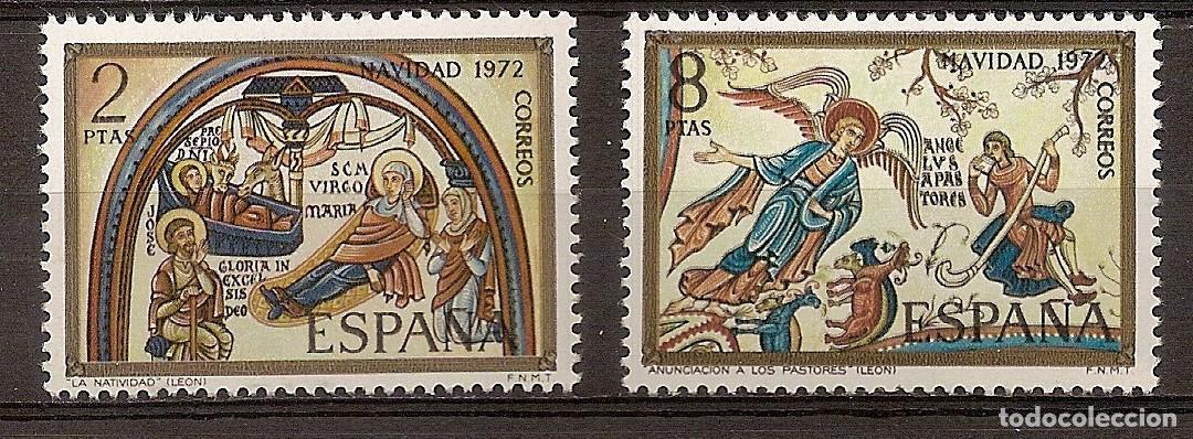 Sellos: ESPA&Ntilde;A 1972 - NAVIDAD - EDIFIL 2115/16 ** - Foto 1