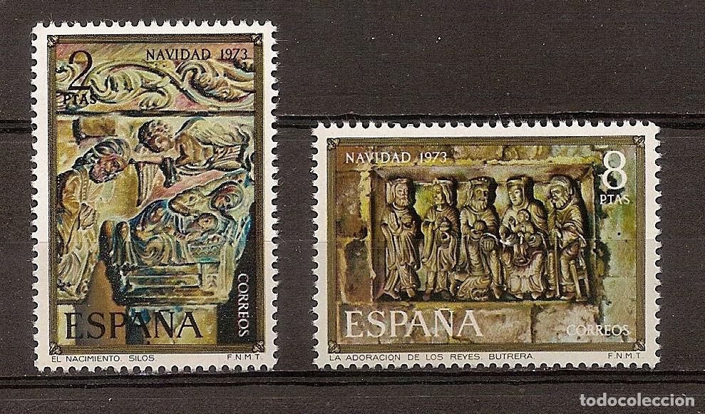 Sellos: ESPA&Ntilde;A 1973 - NAVIDAD - EDIFIL 2162/63 ** - Foto 1