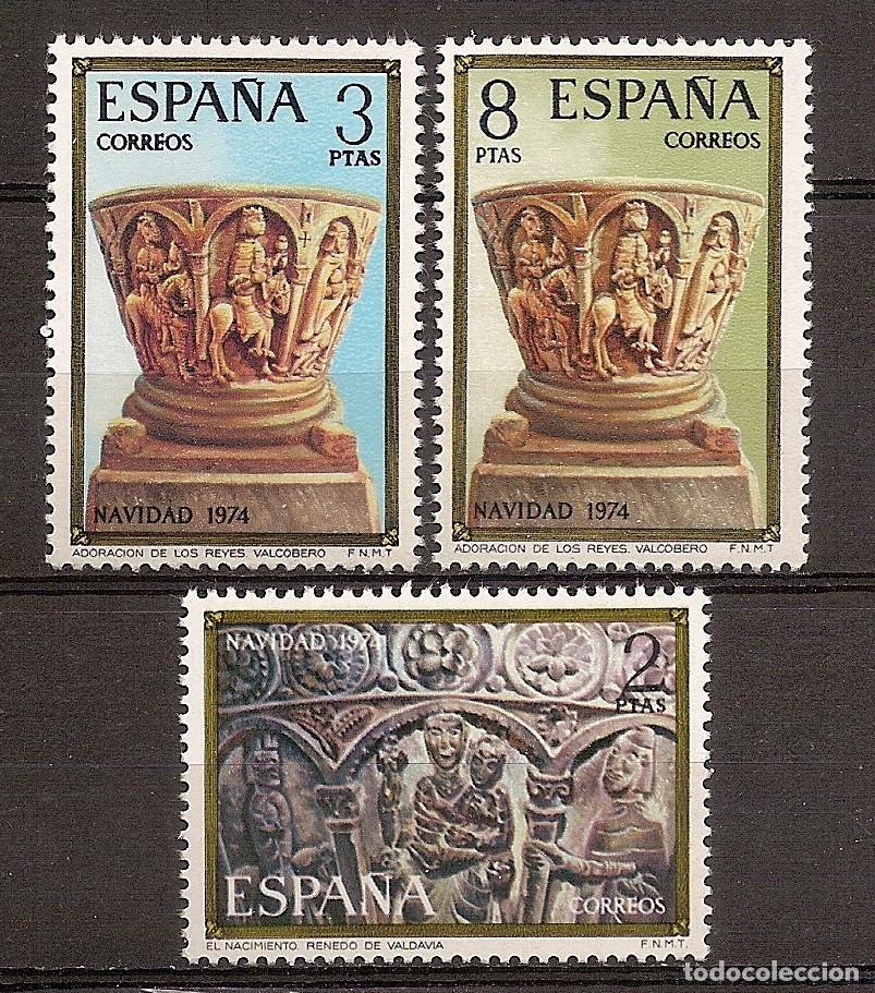 Sellos: ESPA&Ntilde;A 1974 - NAVIDAD - EDIFIL 2217/19 ** - Foto 1