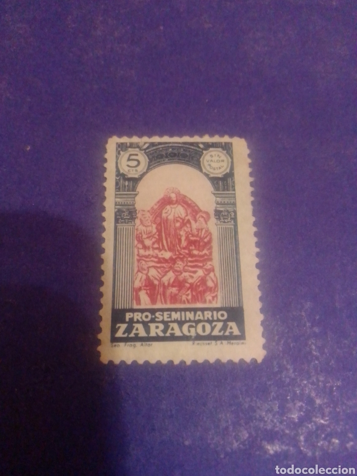 Sellos: Espa&ntilde;a Sin Valor Postal Zaragoza Monte de Piedad - Foto 1
