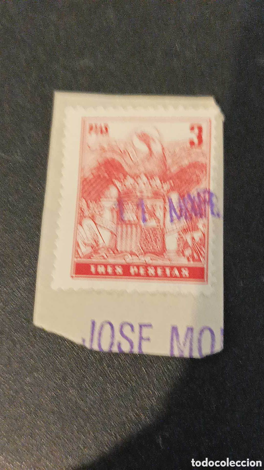 Sellos: P&oacute;liza timbre 3 pesetas - Foto 3