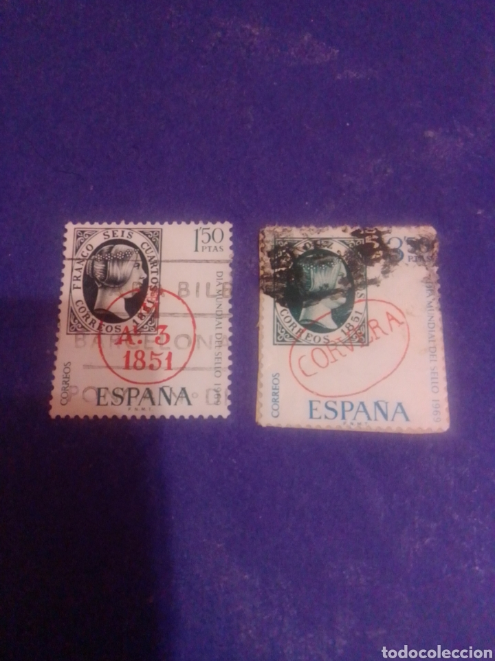 Sellos: Espa&ntilde;a 1969 1922 1923 - Foto 1