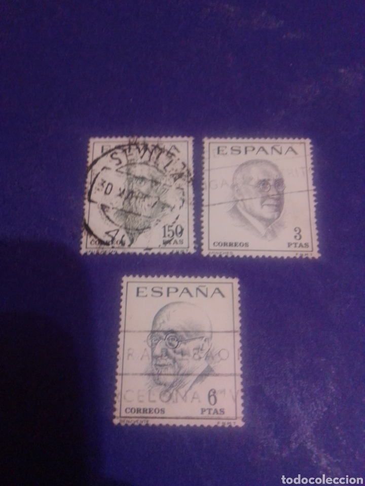 Sellos: Espa&ntilde;a 1966 1758 1760 - Foto 1