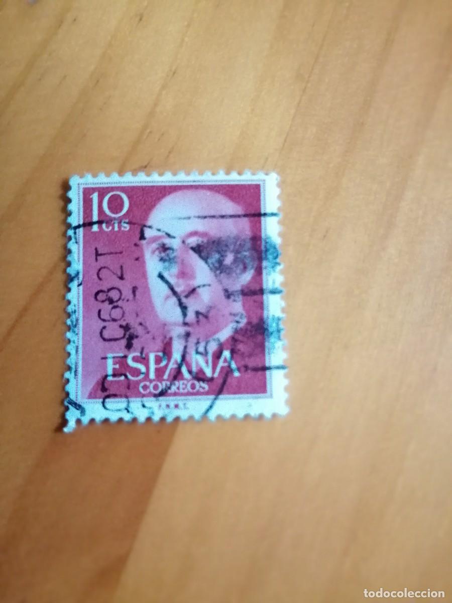 Selos: EDIFIL 1143 - 10 C&Eacute;NTIMOS, ROJO BURDEOS - A&Ntilde;O 1955-56, DE LA SERIE: GENERAL FRANCO-MATASELLO: DIC 68