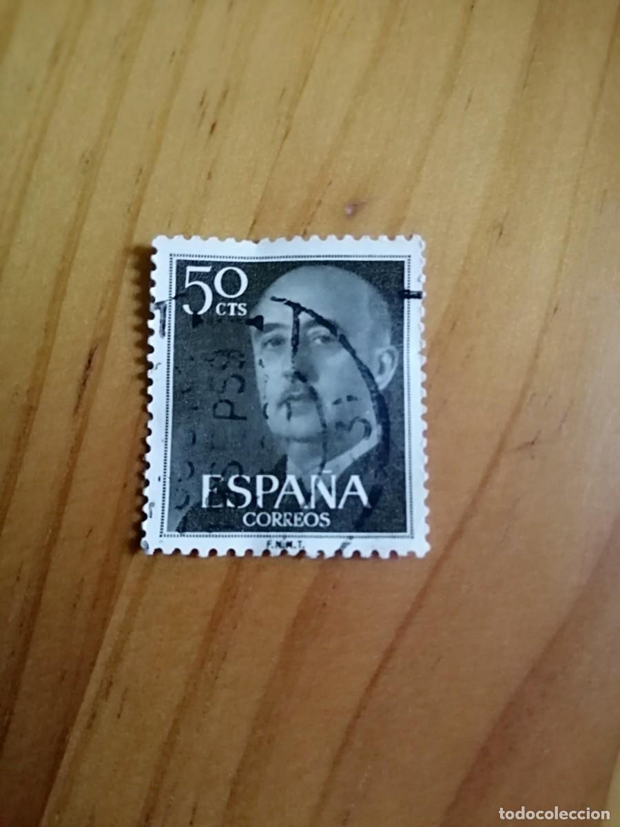 Selos: EDIFIL 1149 - 50 C&Eacute;NTIMOS, CASTA&Ntilde;O OLIVA - A&Ntilde;O 1955-56 - GENERAL FRANCO - MATASELLO: 19 SEP 59