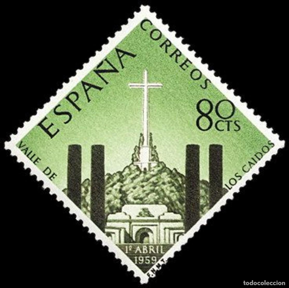 Sellos: ESPA&Ntilde;A 1959 - EL VALLE DE LOS CAIDOS - EDIFIL 1248** - Foto 1