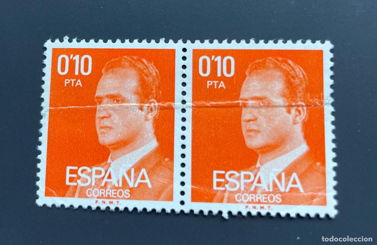 Stamps: A&ntilde;o 1977 - Edifil 2386 pareja de sellos usados