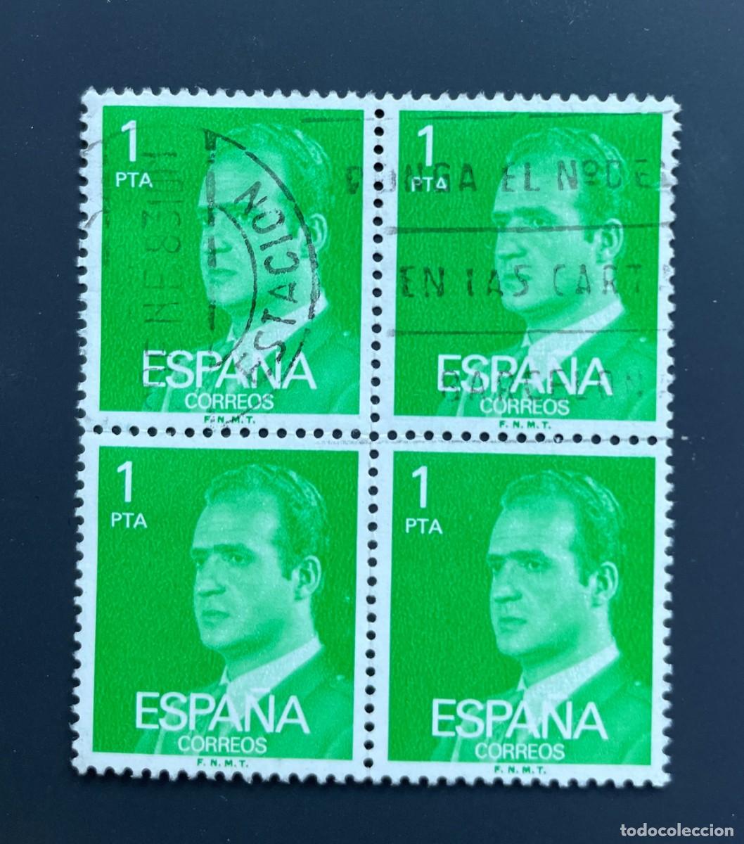 Timbres: A&ntilde;o 1977 - Edifil 2390-bloque de 4 -usados-