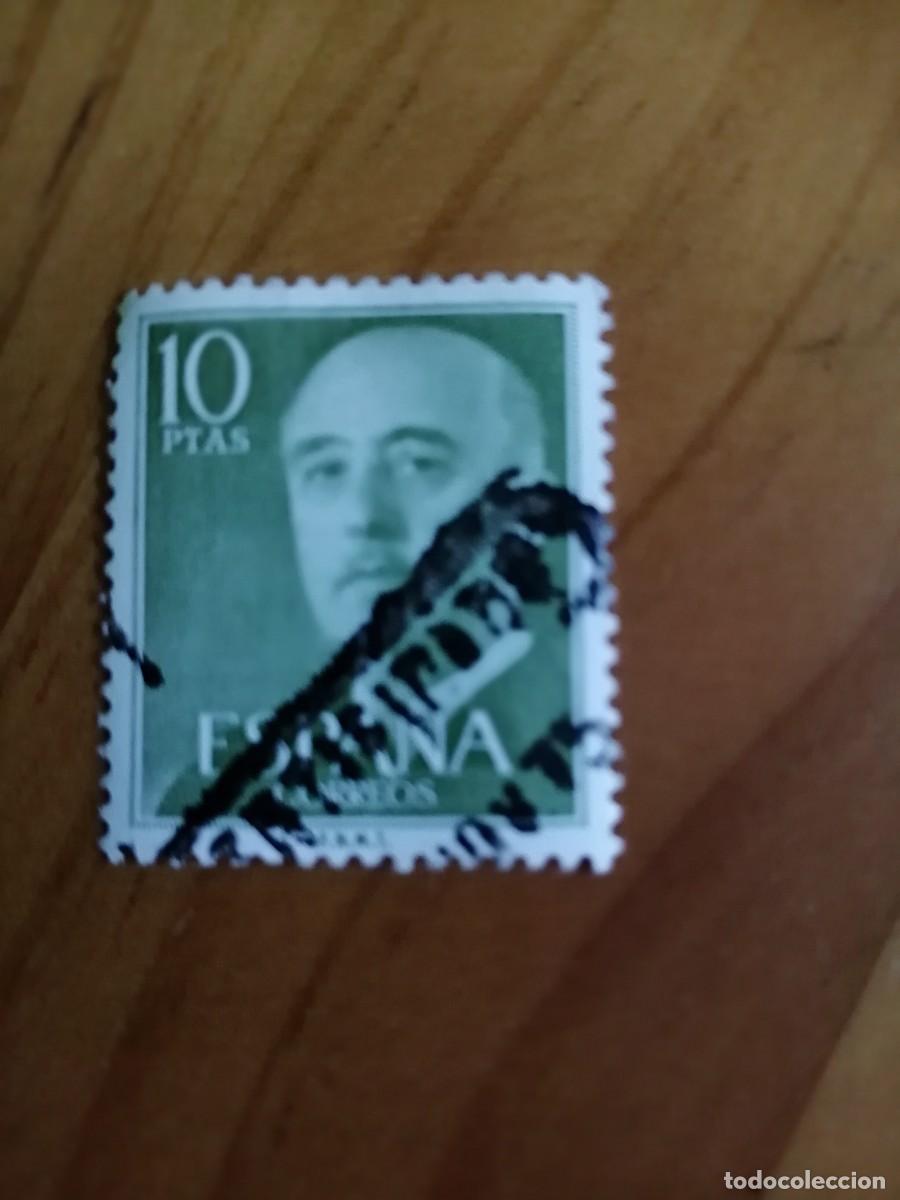 Timbres: EDIFIL 1163, VERDE AMARILLO - A&Ntilde;O 1955-56, DE LA SERIE: GENERAL FRANCO - MATASELLO: NOV 75