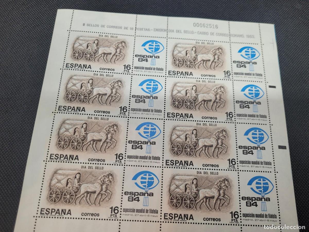 Sellos: Hoja con 16 sellos dia del sello 1983 - Foto 1