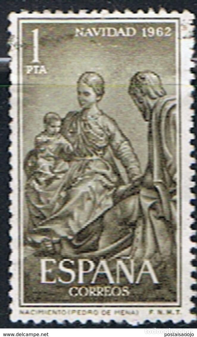 Sellos: ESPA&Ntilde;A // EDIFIL 1478 // 1962 ... USADO - NAVIDAD - Foto 1