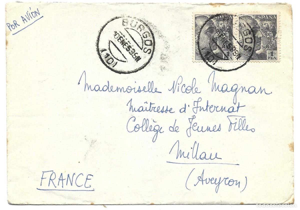 Sellos: 1953 Inca, Mallorca a Francia. - Foto 1