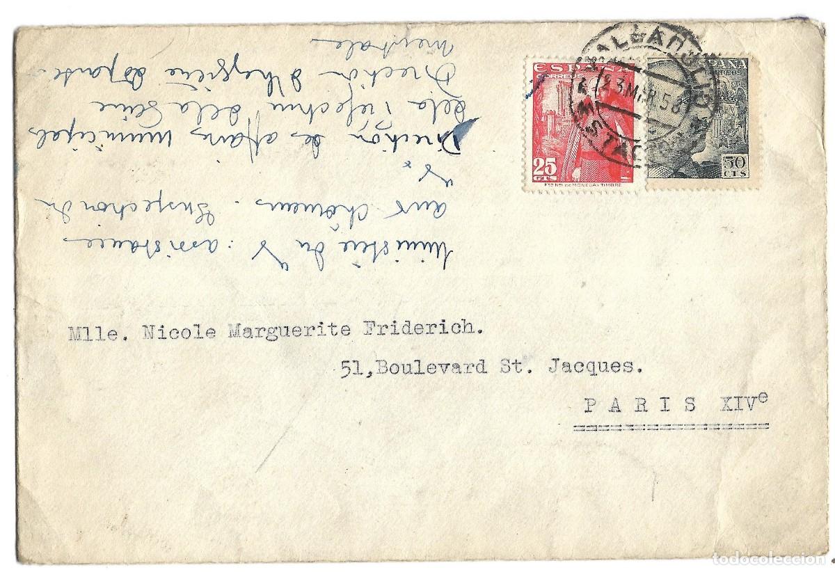 Sellos: 1950 Valladolid a Francia. - Foto 1