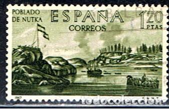 Sellos: ESPA&Ntilde;A // // EDIFIL 1822 // 1967 ... USADO - POBLADO DE NUTKA - Foto 1