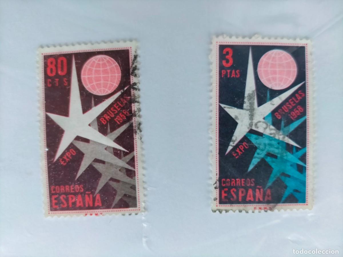 Sellos: SELLOS ESPA&Ntilde;A EXPO BRUSELAS 1958 - Foto 2