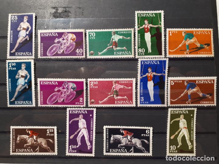 Sellos: Espa&ntilde;a 1960 ** Edifil 1306/19 - Foto 1