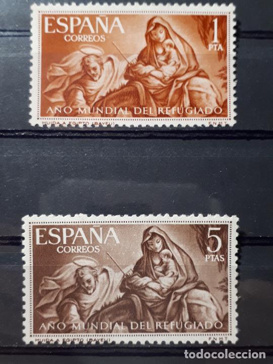 Sellos: Espa&ntilde;a 1961 ** Edifil 1326/27 - Foto 1