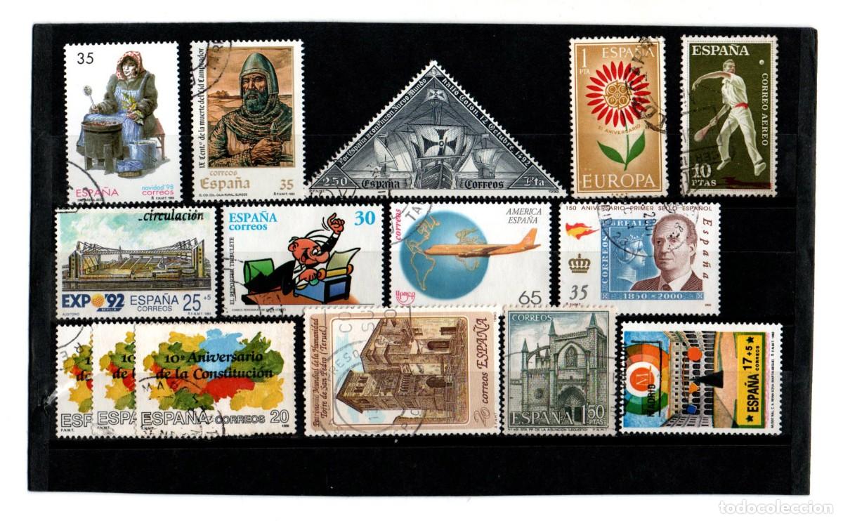 Sellos: LOTE DE 15 SELLOS USADOS DE ESPA&Ntilde;A - Foto 1