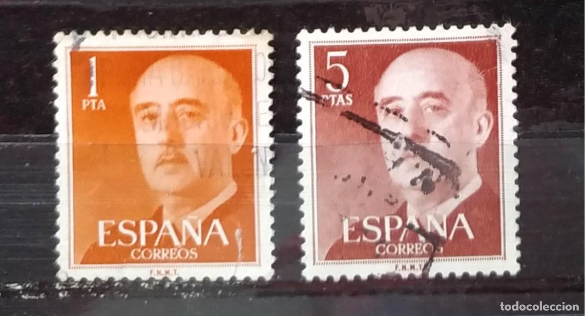 Timbres: Sellos usados. Buen estado. -EDIFIL 1290/1291. General Franco.