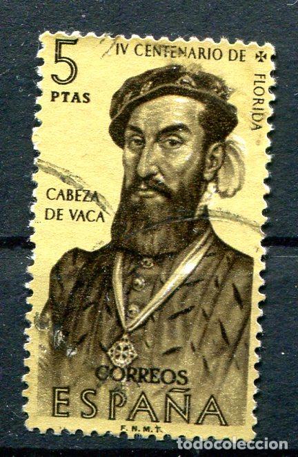 Sellos: Edifil 1305. 5 pts Forjadores, a&ntilde;o 1960. Usado - Foto 1