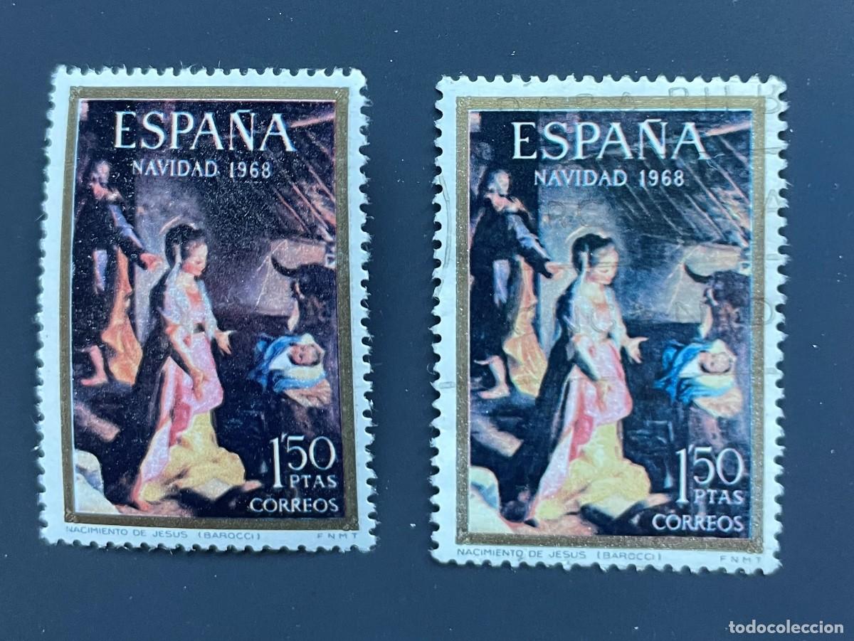 Selos: A&ntilde;o 1968 - Edifil 1897, variedades de color, uno nuevo** y el otro usado. Los de la foto.