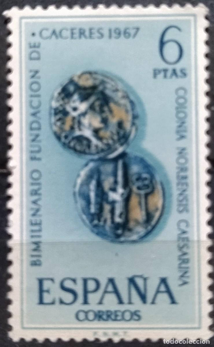 Sellos: Espa&ntilde;a 1967 Fundaci&oacute;n de C&aacute;ceres. MNH - Foto 1