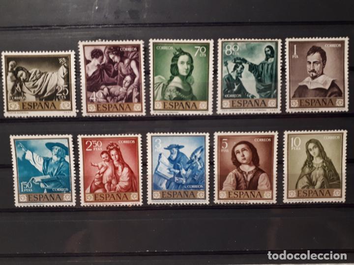Sellos: Espa&ntilde;a 1962 ** Edifil 1418/27 - Foto 1