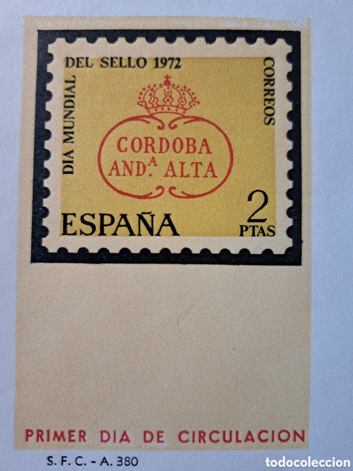 Sellos: SPD d&iacute;a mundial del sello 1972 - Foto 2