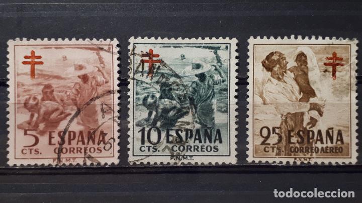 Sellos: Espa&ntilde;a. A&ntilde;o 1951&deg; EDIFIL 1103/5. S cpta. - Foto 1