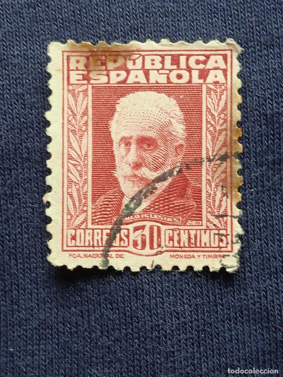 Francobolli: REPUBLICA ESPA&Ntilde;A 30 CTS PABLO IGRESIAS A&Ntilde;O 1935.