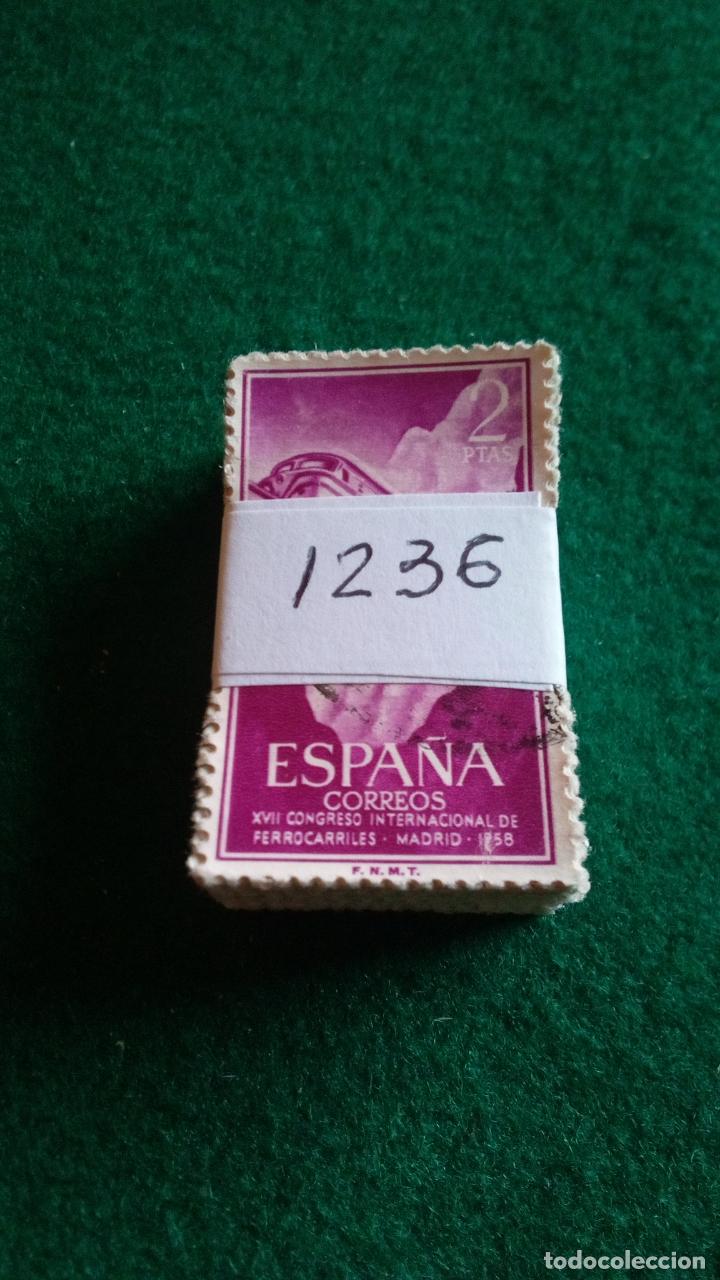 Sellos: EDIFIL 1236 USADOS - PASTILLA DE 100 - Foto 1