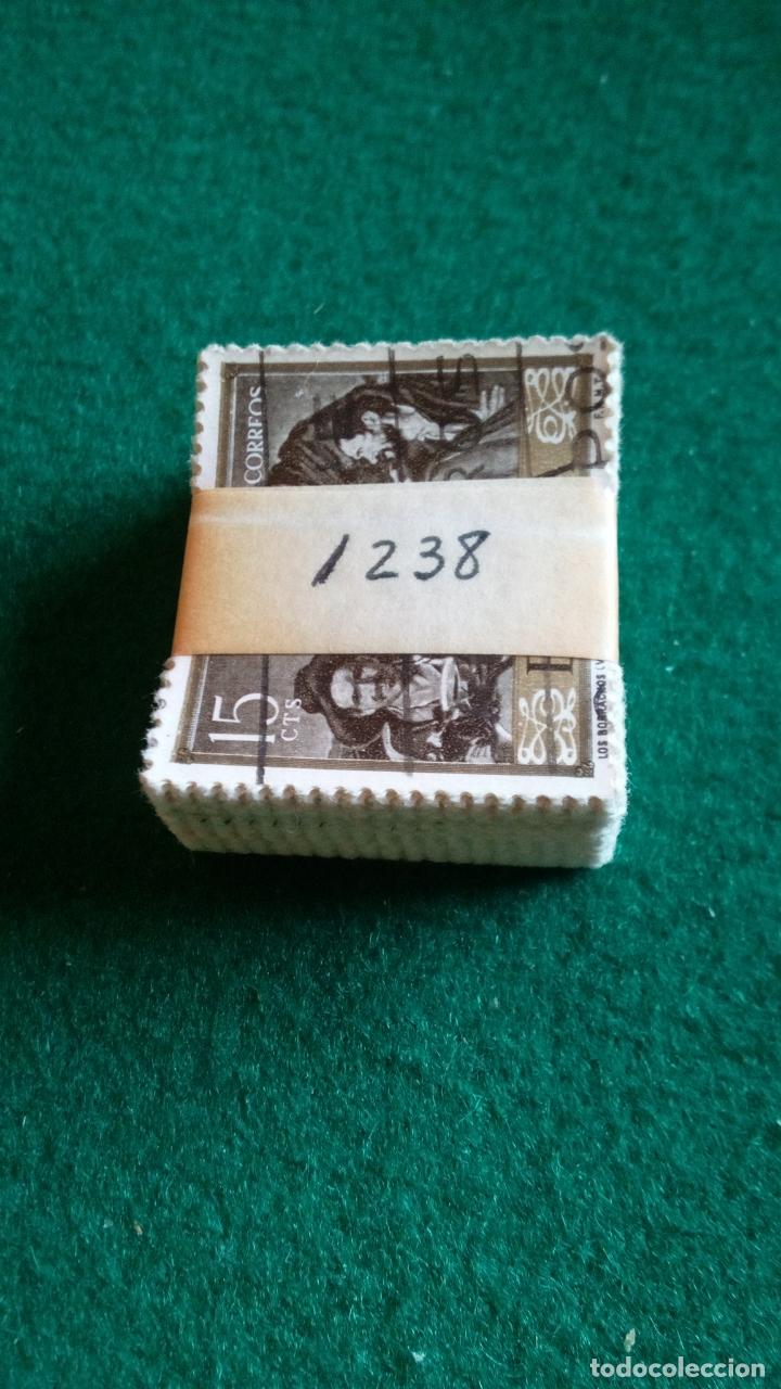 Sellos: EDIFIL 1238 USADOS - PASTILLA DE 100 - Foto 1