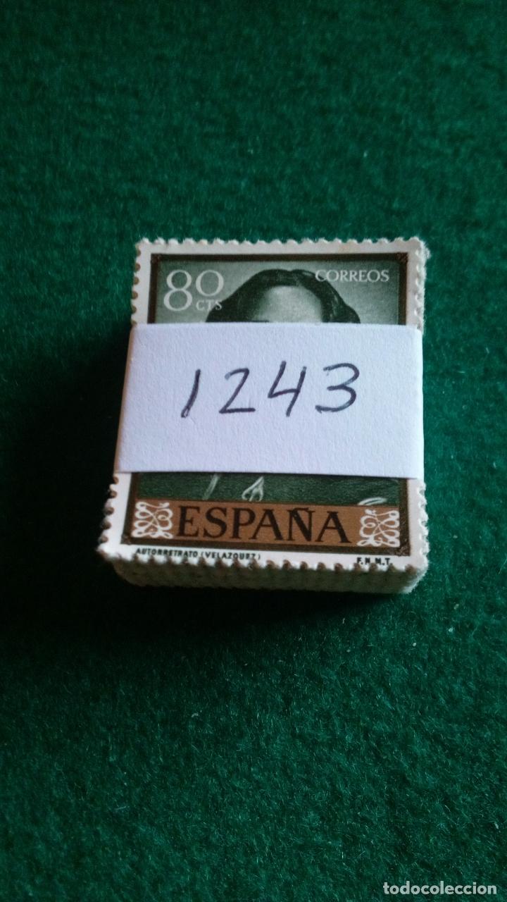 Sellos: EDIFIL 1243 USADOS - PASTILLA DE 100 - Foto 1