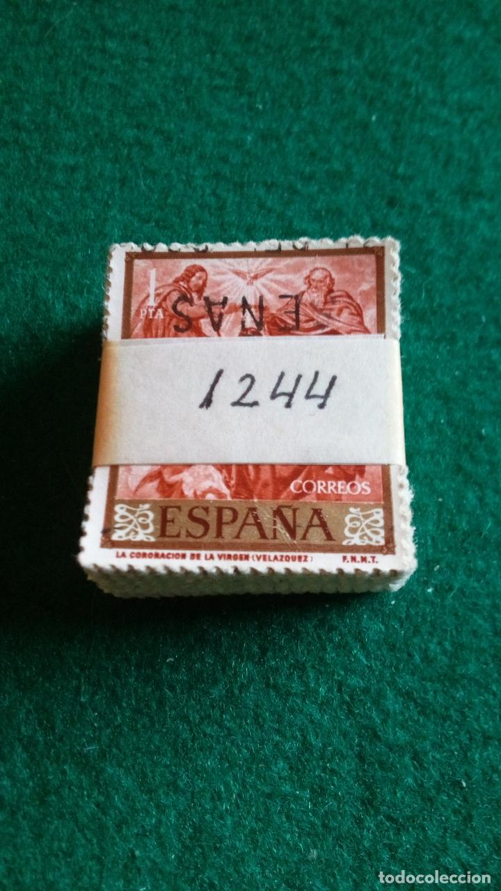 Sellos: EDIFIL 1244 USADOS - PASTILLA DE 100 - Foto 1